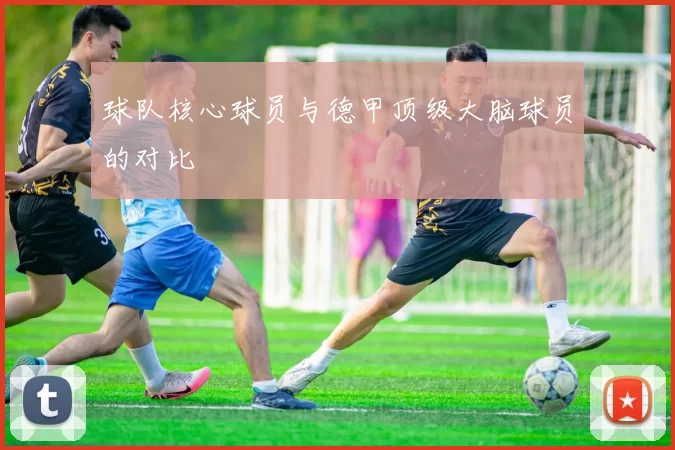 球队核心球员与德甲顶级大脑球员的对比