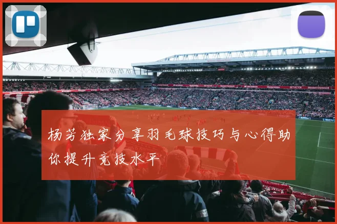 杨芳独家分享羽毛球技巧与心得助你提升竞技水平
